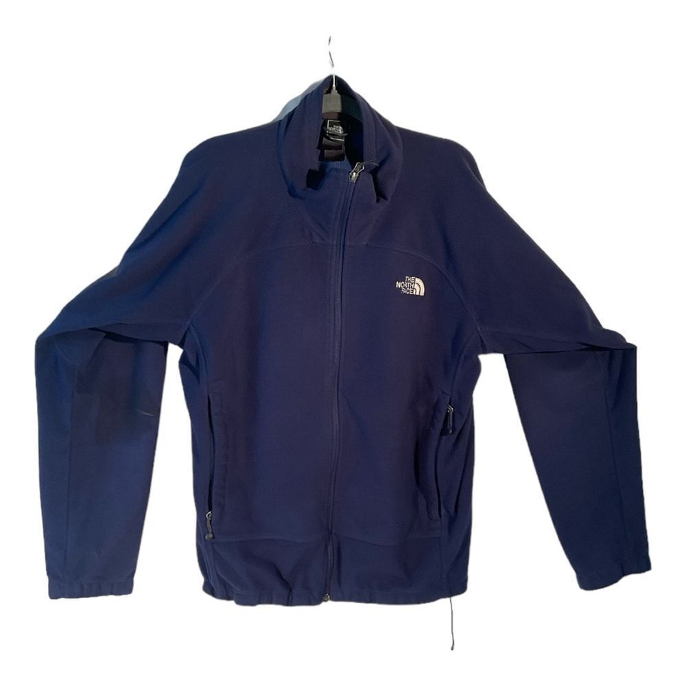 The North Face Windwall Full Zip Fleece Jacket Mens Size Large Outdoor Blue